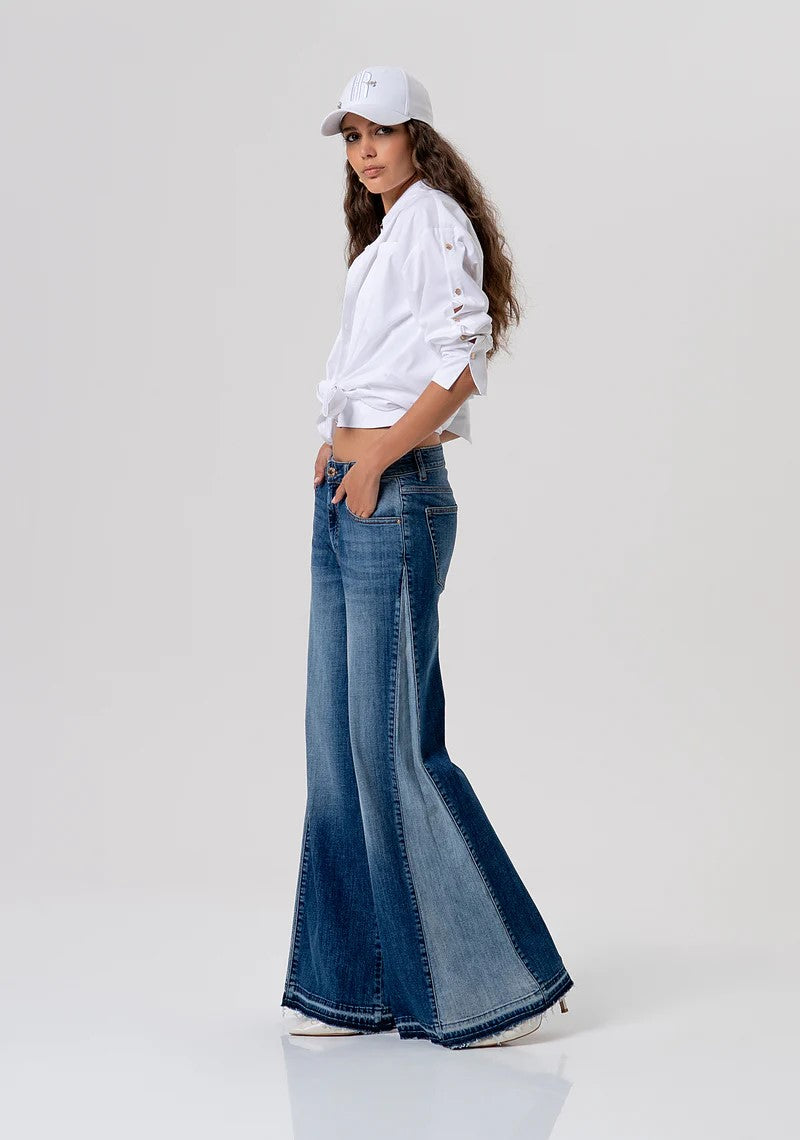 FRACOMINA JEANS FIT FLARE IN DENIM LAVAGGIO MEDIO FP26SV3011D401W7 M28 Fracomina Jeans 