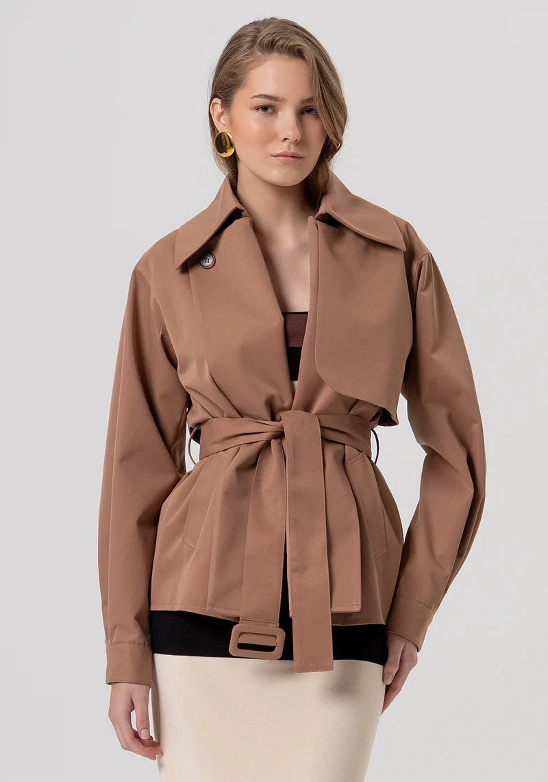 FRACOMINA  TRENCH OVERSIZE IN TESSUTO TECNICO FR26SC1005W44101 M07 Fracomina Preview 
