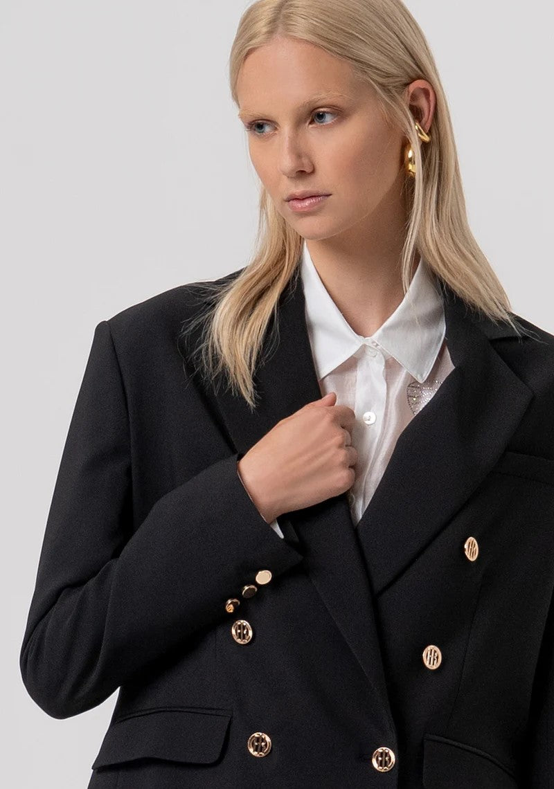 FRACOMINA BLAZER DOPPIOPETTO BOTTONI IN METALLO FR26SJ3001W42901 053 Fracomina Preview 