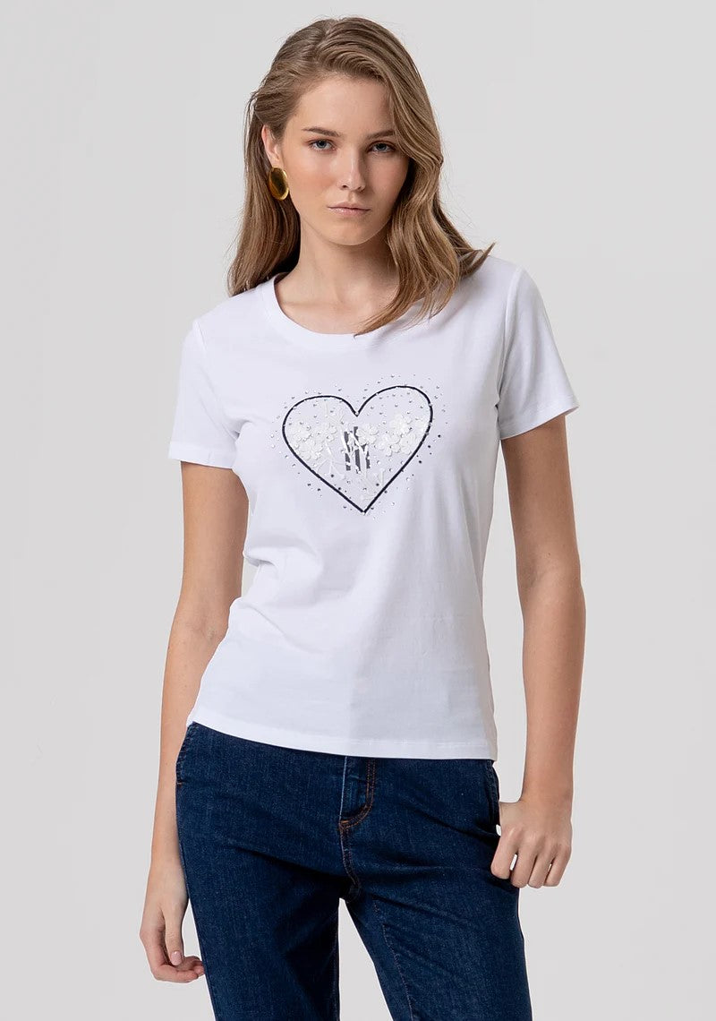 FRACOMINA T-SHIRT SLIM CON LOGO E RICAMI FR26ST3002J401N5 278 Fracomina Preview 