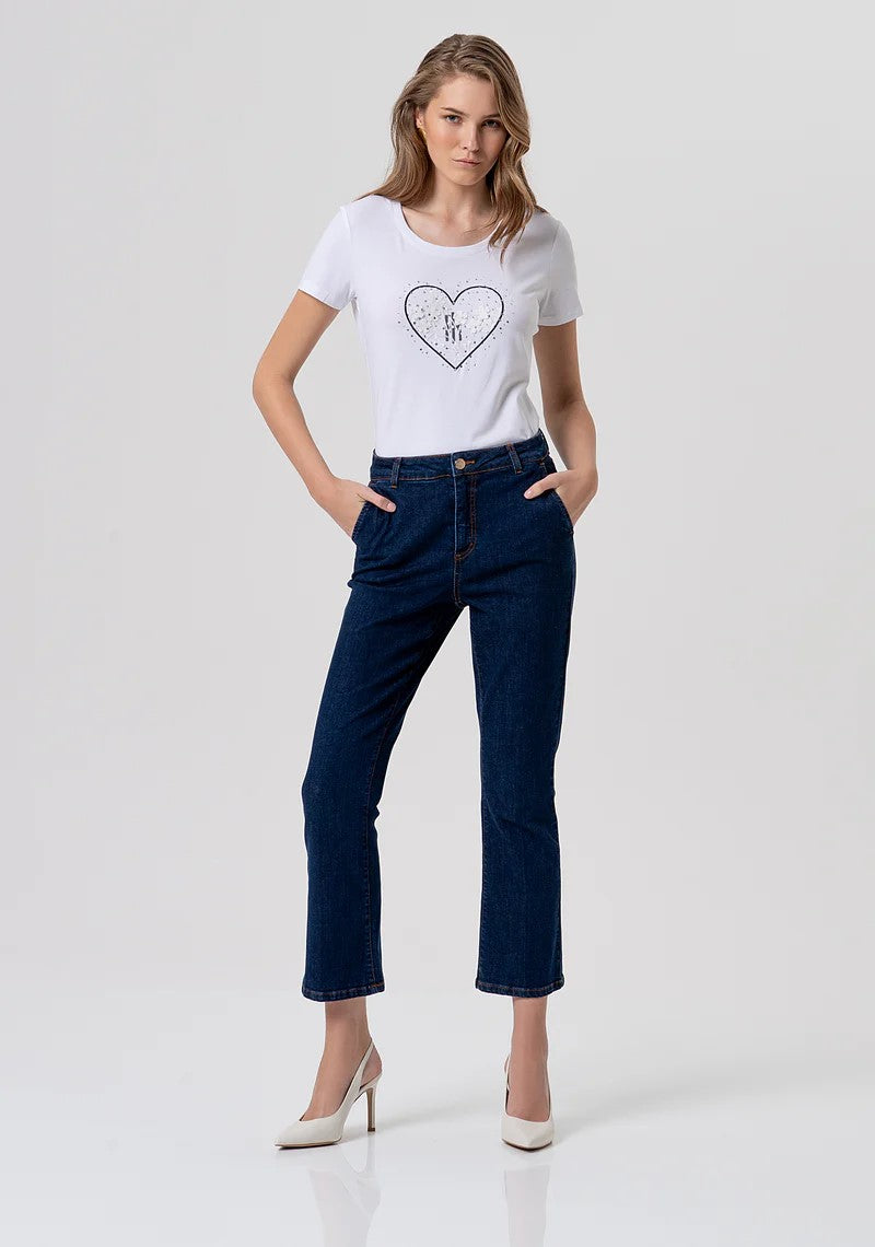 FRACOMINA T-SHIRT SLIM CON LOGO E RICAMI FR26ST3002J401N5 278 Fracomina Preview 