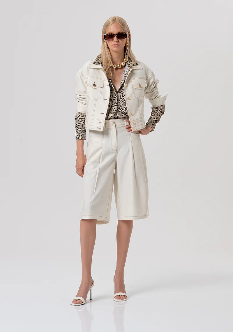 FRACOMINA CAMICIA OVER IN VISCOSA STAMPA RETTILE FR26ST6008W413L7 F64 Fracomina Preview 
