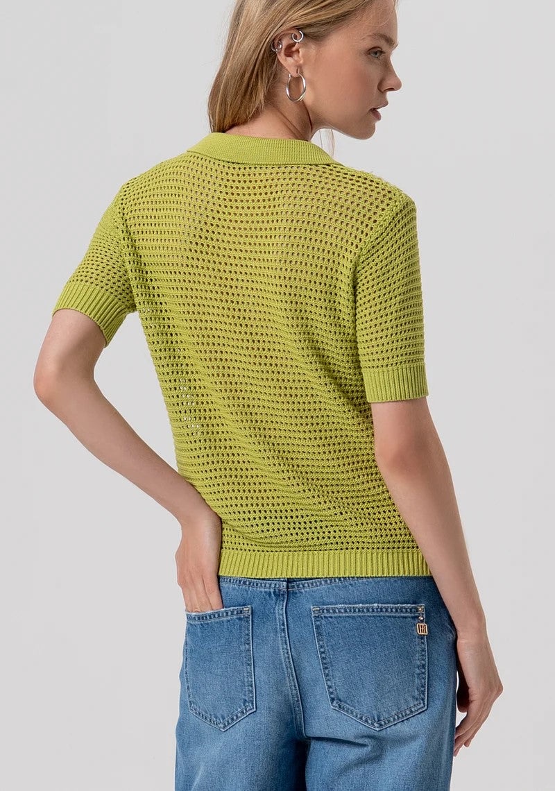 FRACOMINA POLO IN MAGLIA PUNTO RETE CON PAILLETTES FR26ST7022K525R9 813 Fracomina Preview 