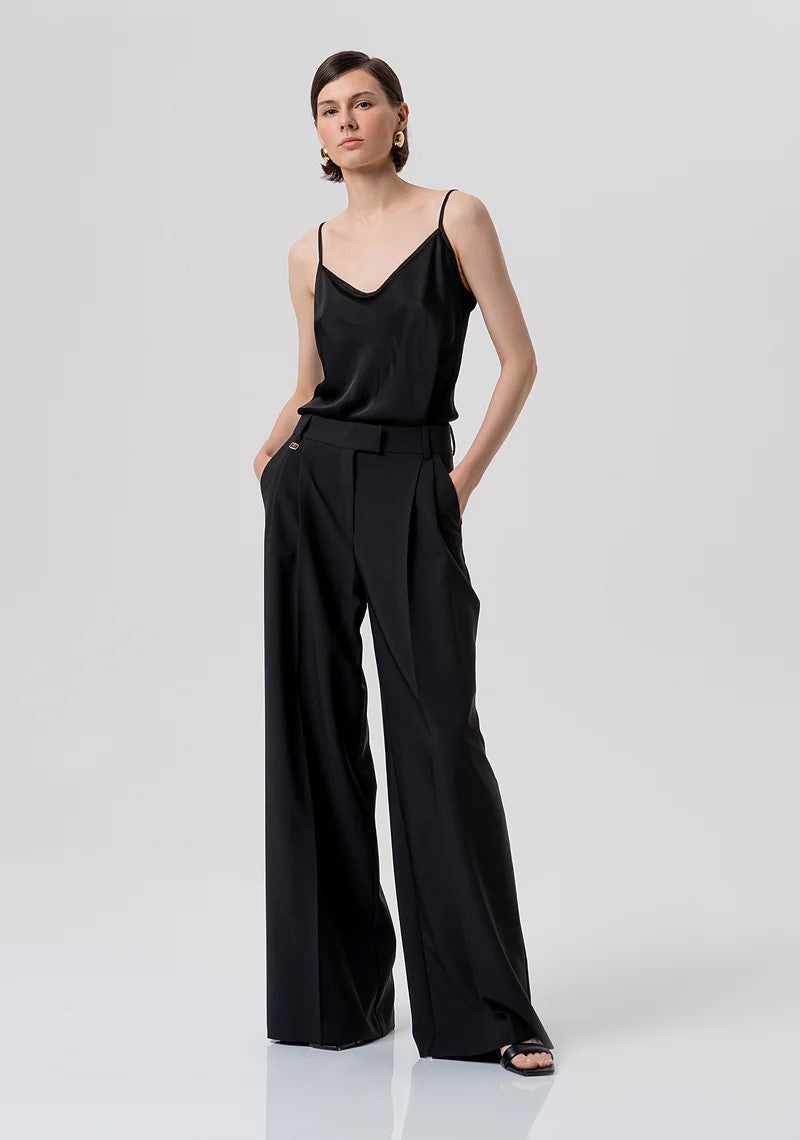FRACOMINA PANTALONE PALAZZO CON PINCES FR26SV3001W42901 053 Fracomina Preview 