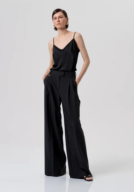 FRACOMINA PANTALONE PALAZZO CON PINCES FR26SV3001W42901 053 Fracomina Preview 