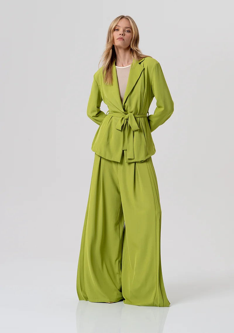 FRACOMINA PANTALONE PALAZZO CON INSERTO PLISSè FR26SV3018W436F9 813 Fracomina Preview 