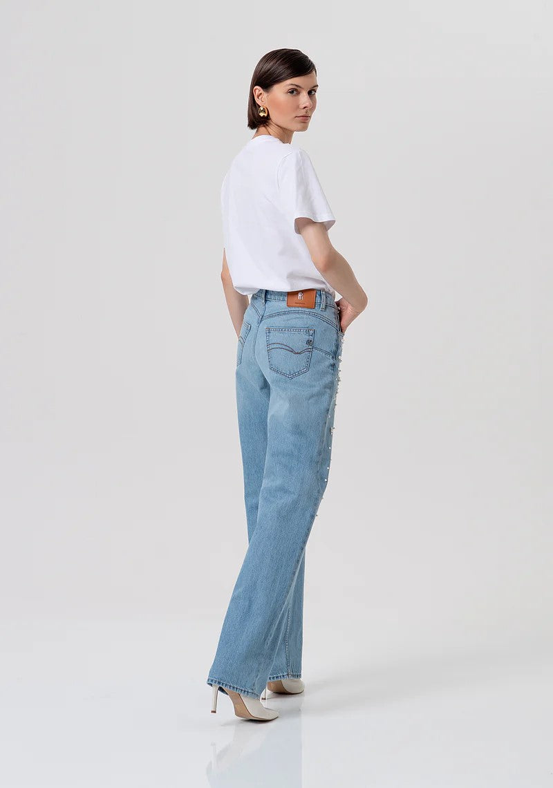 FRACOMINA JEANS EFFETTO PUSH UP CON APPLICAZIONI DI PERLINE FR26SV8050D47103 062 Fracomina Preview 