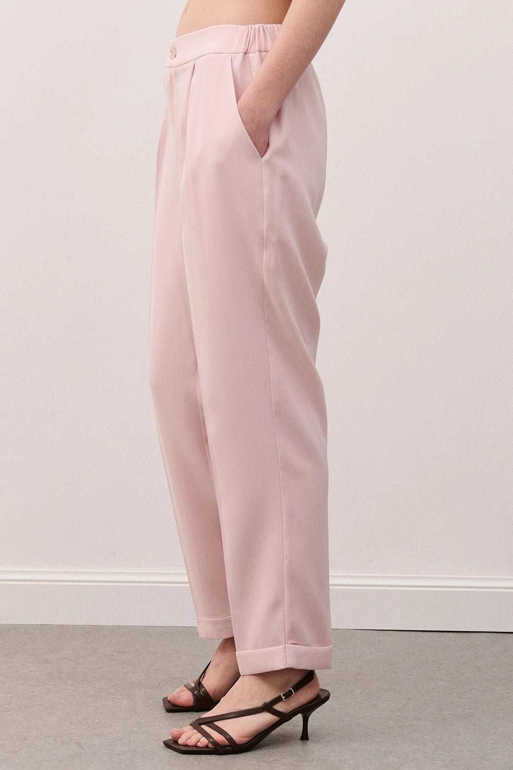 TWO WAY PANTALONE SIGARETTA CON RISVOLTO PA26SRO57CU 01 TWO WAY 