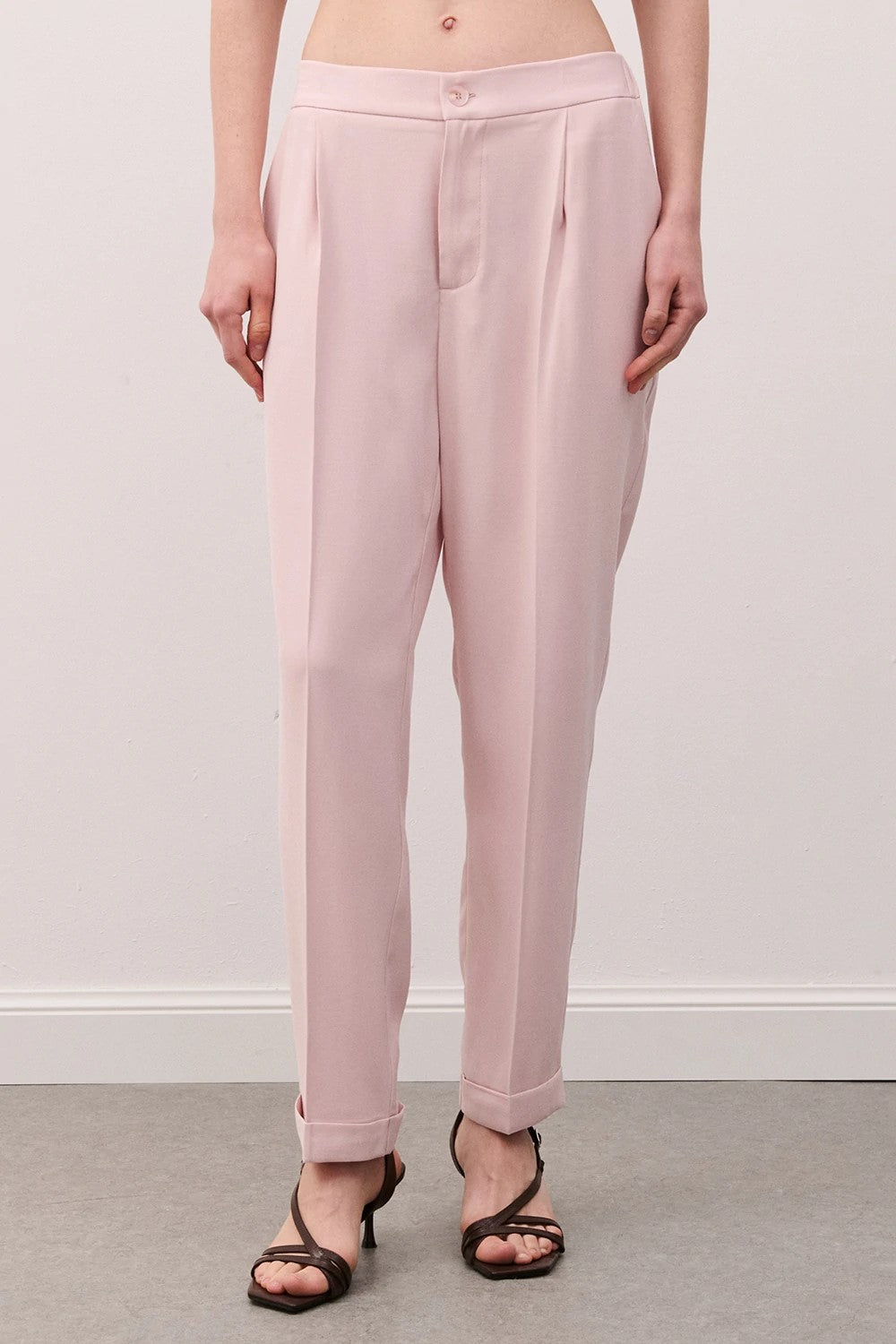TWO WAY PANTALONE SIGARETTA CON RISVOLTO PA26SRO57CU 01 TWO WAY 