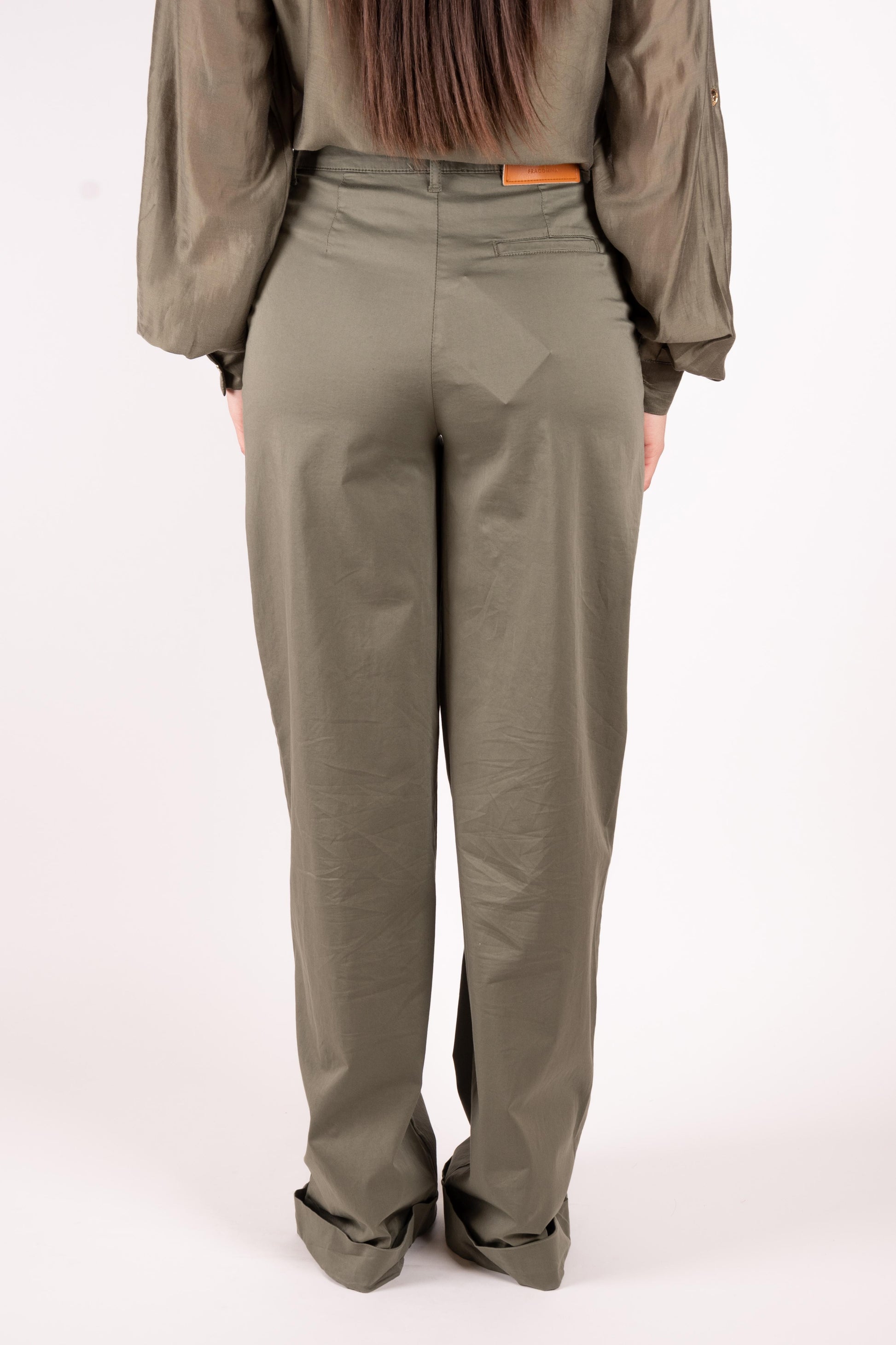 Fracomina pantalone a palazzo rasatello FS25SV3006W70201 206 Fracomina Main 
