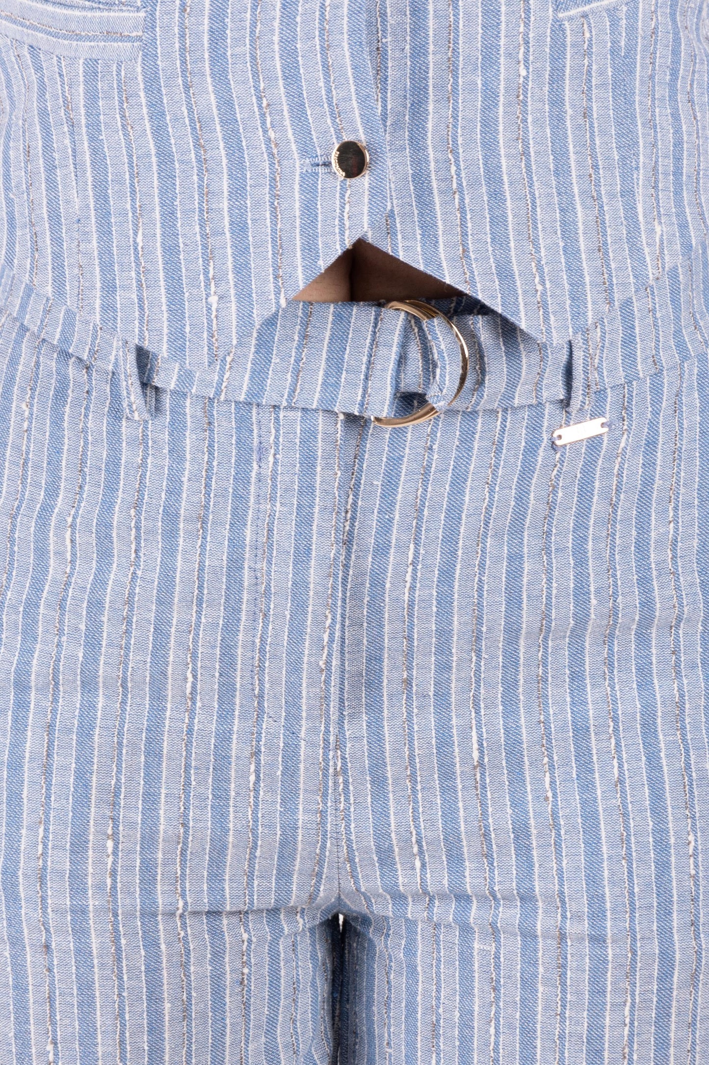 Fracomina Pantalone a righe in misto lino FS25SV3008W402Q6 064 Fracomina Main 