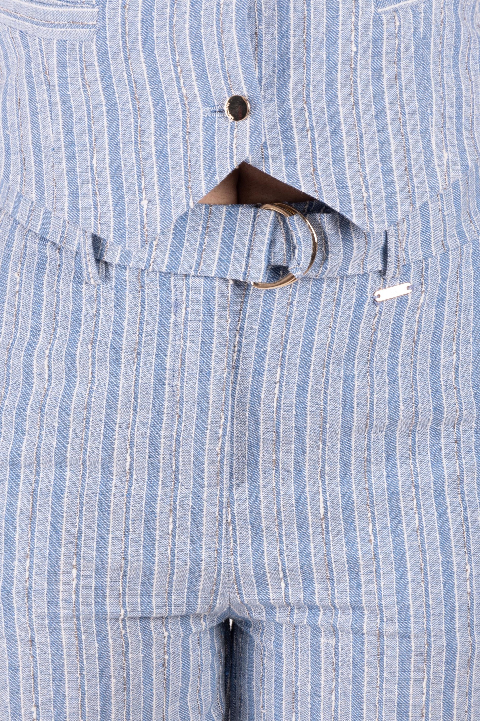 Fracomina Pantalone a righe in misto lino FS25SV3008W402Q6 064 Fracomina Main 