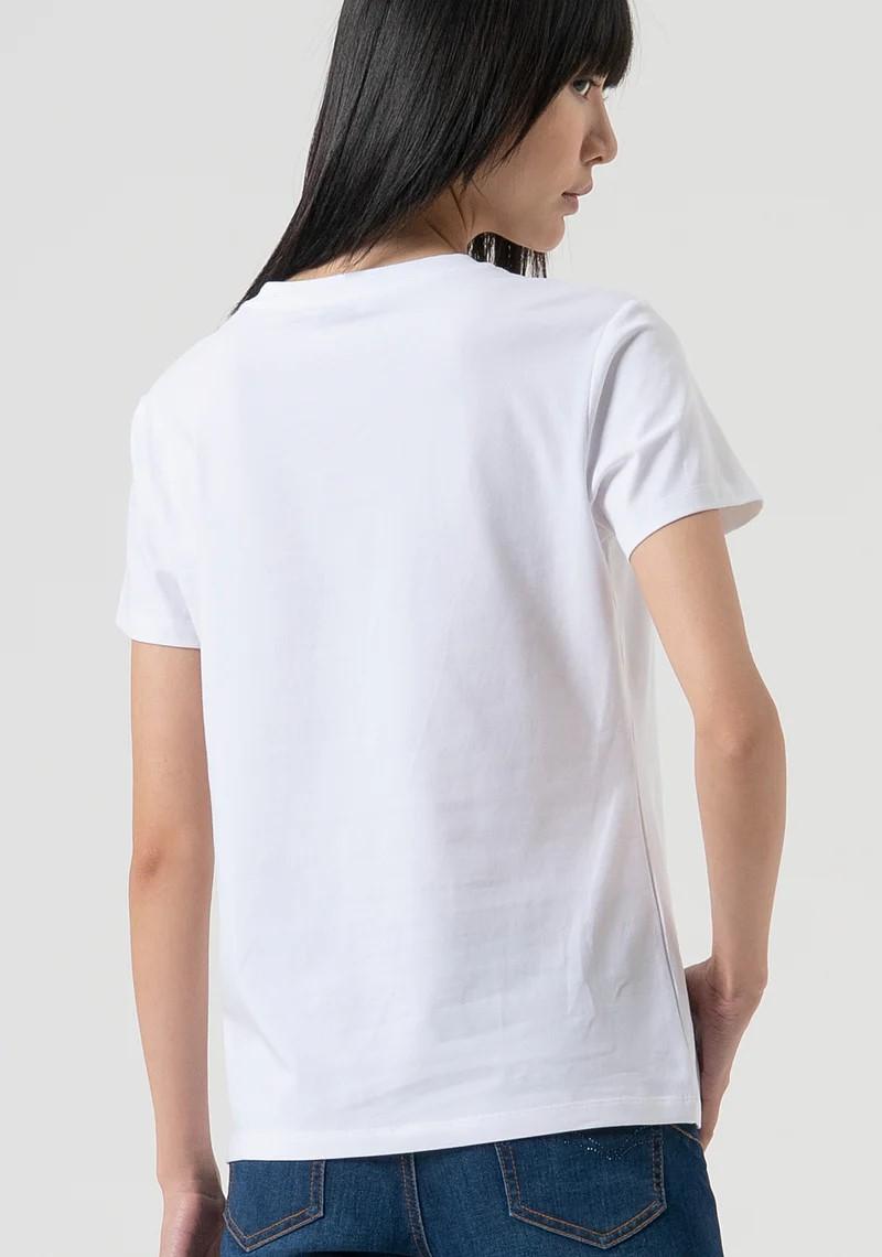 Fracomina T-Shirt logo con strass e fiocco FP25WT3004J401N5 278 Fracomina Jeans 