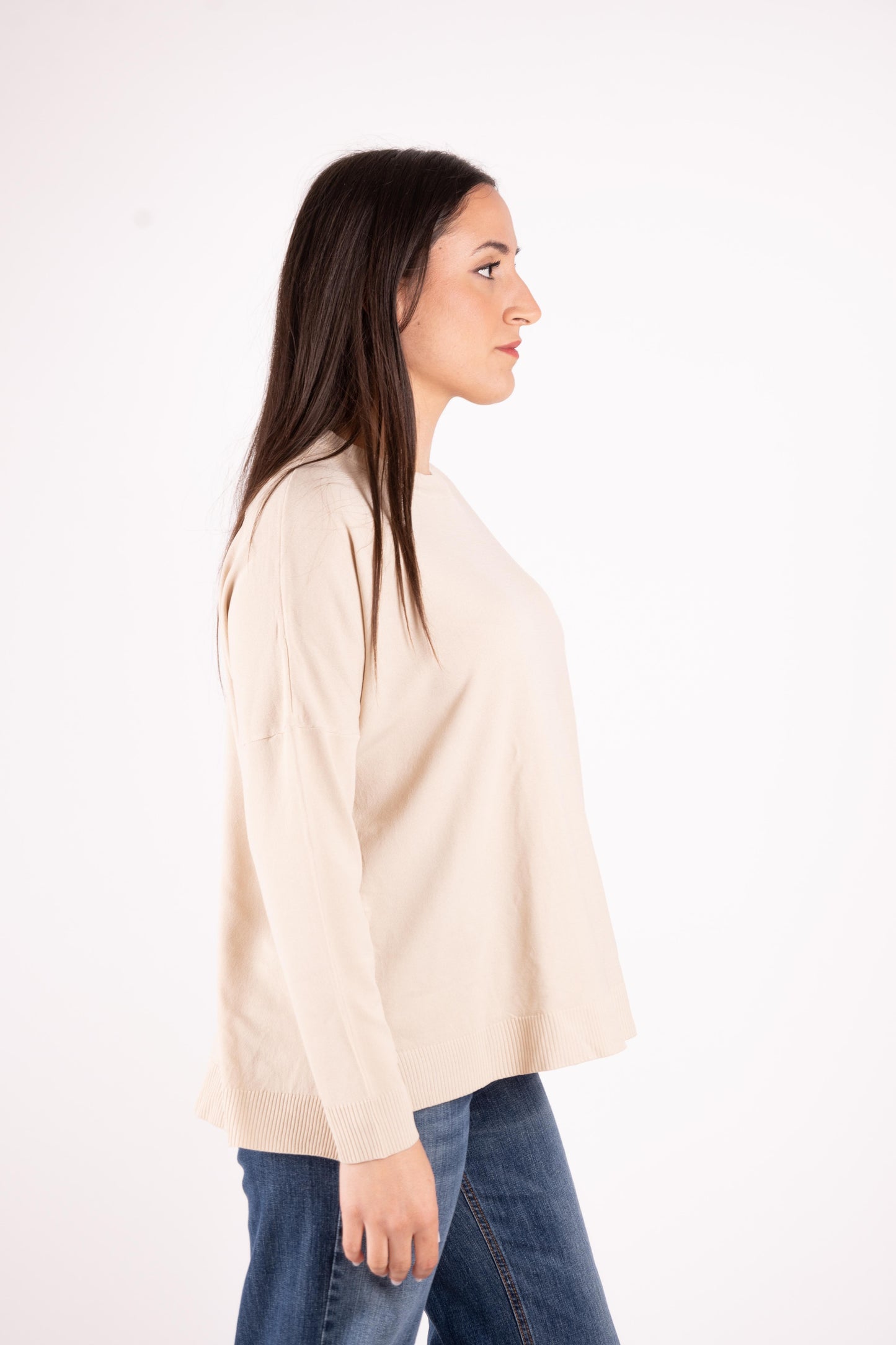 Susy Mix Maglia basic oversize girocollo K271 03 Susy Mix 