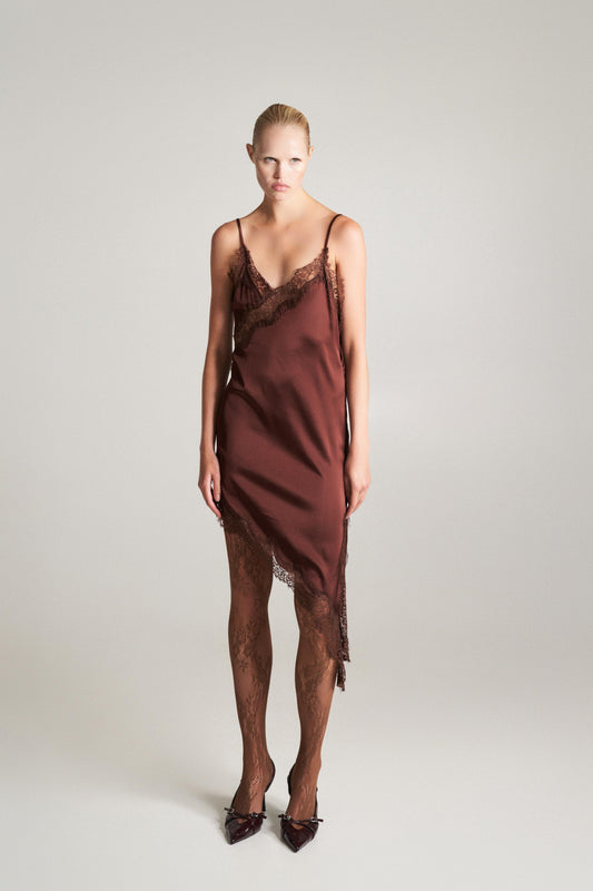 Lumina Abito Asimmetrico con pizzo LD3619 01 LUMINA 