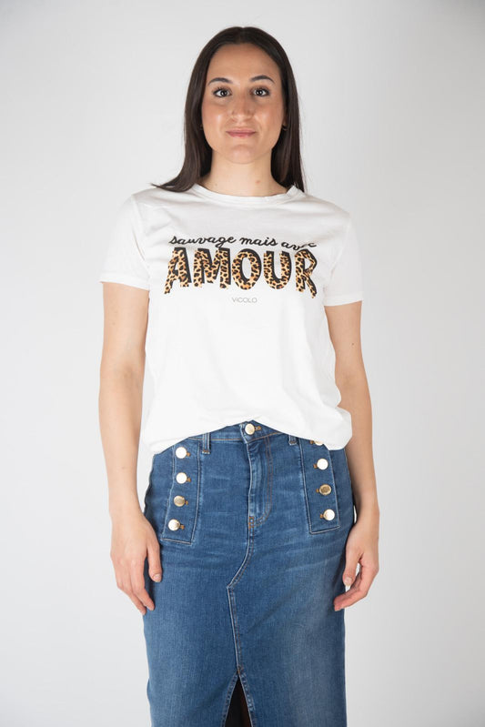 Vicolo T-Shirt Amour RB0645 01 Vicolo 