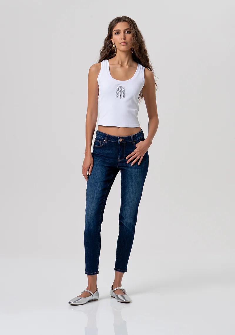 FRACOMINA JEANS SLIM FIT MODELLO PUSH UP LAVAGGIO SCURO FP26SV8000D46401 117 Fracomina Jeans 