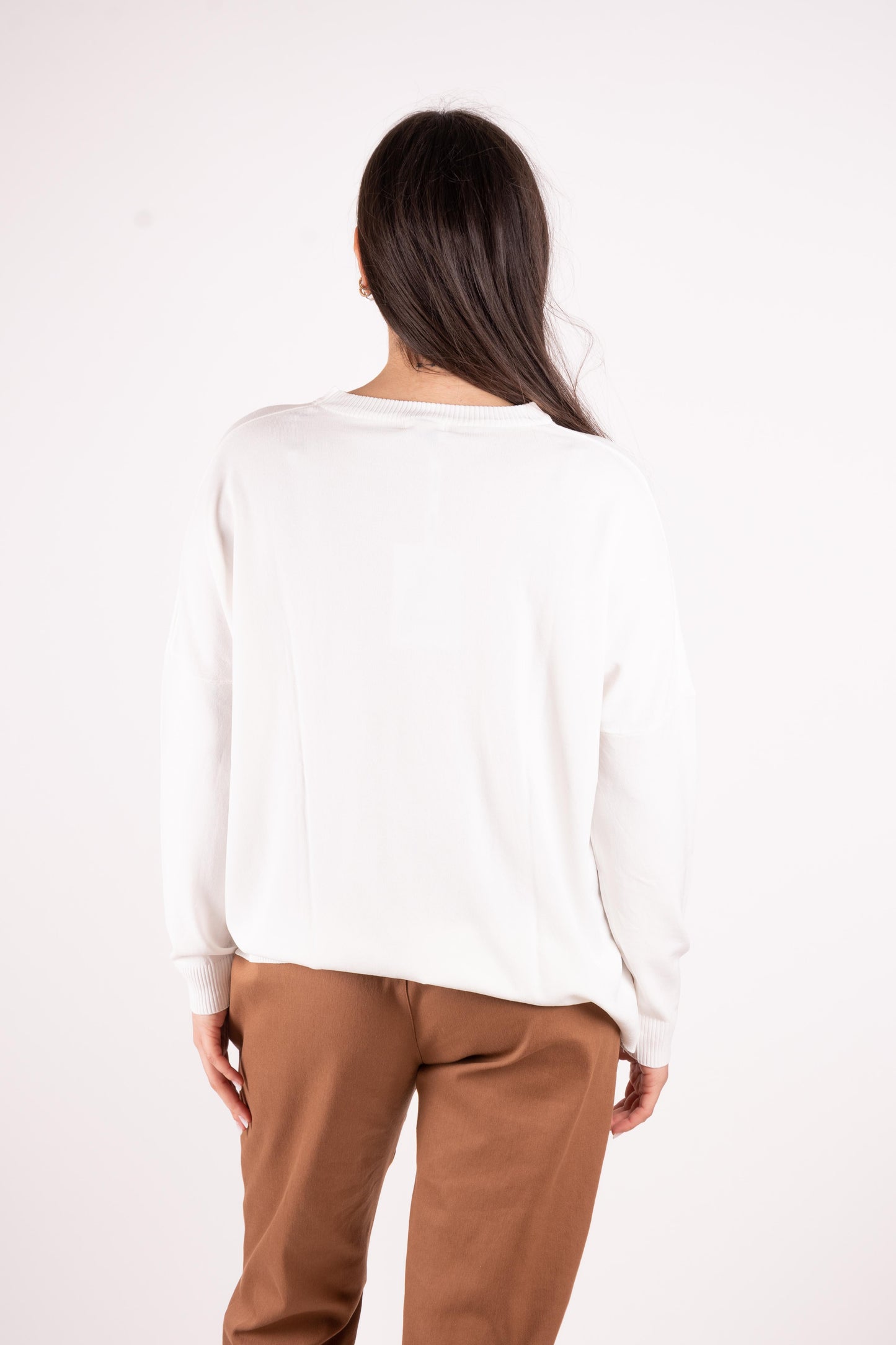 Susy Mix Maglia basic oversize girocollo K271 02 Susy Mix 