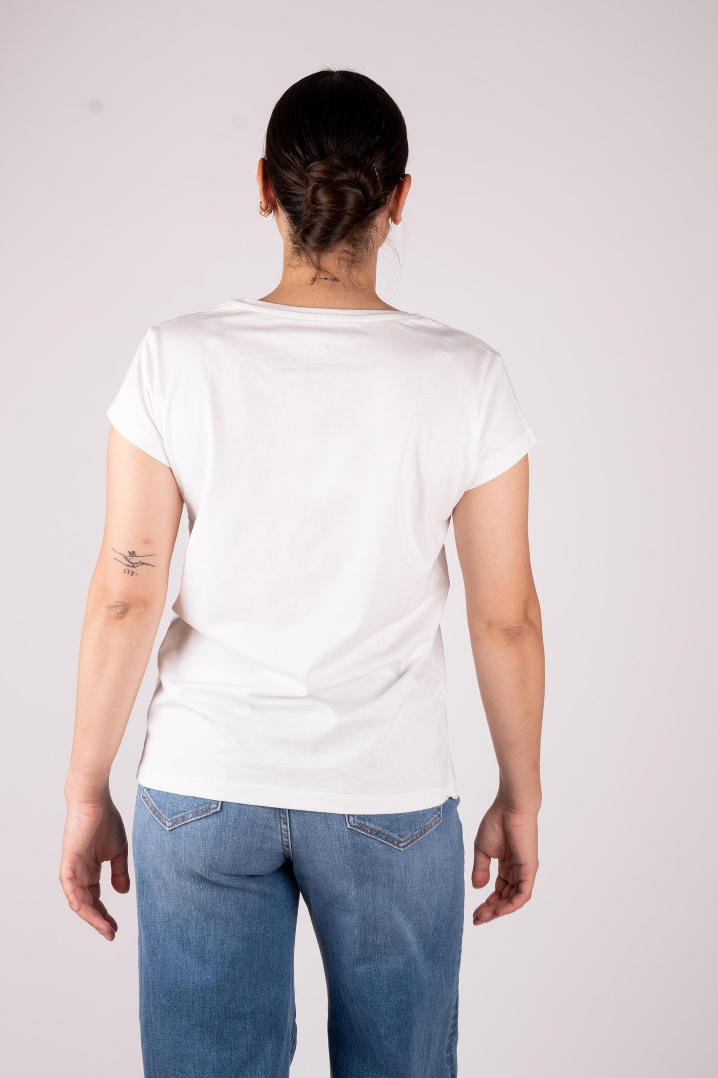 Vicolo T-Shirt Fiori e perline RD0999 02 Vicolo 