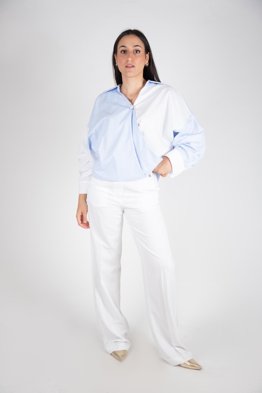 Dixie Pantalone lino gamba larga P845J026A 02 Dixie 