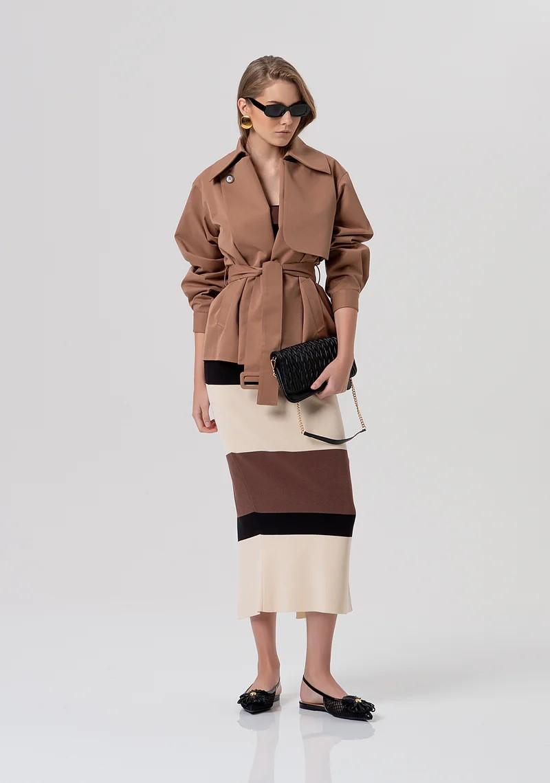 FRACOMINA  TRENCH OVERSIZE IN TESSUTO TECNICO FR26SC1005W44101 M07 Fracomina Preview 