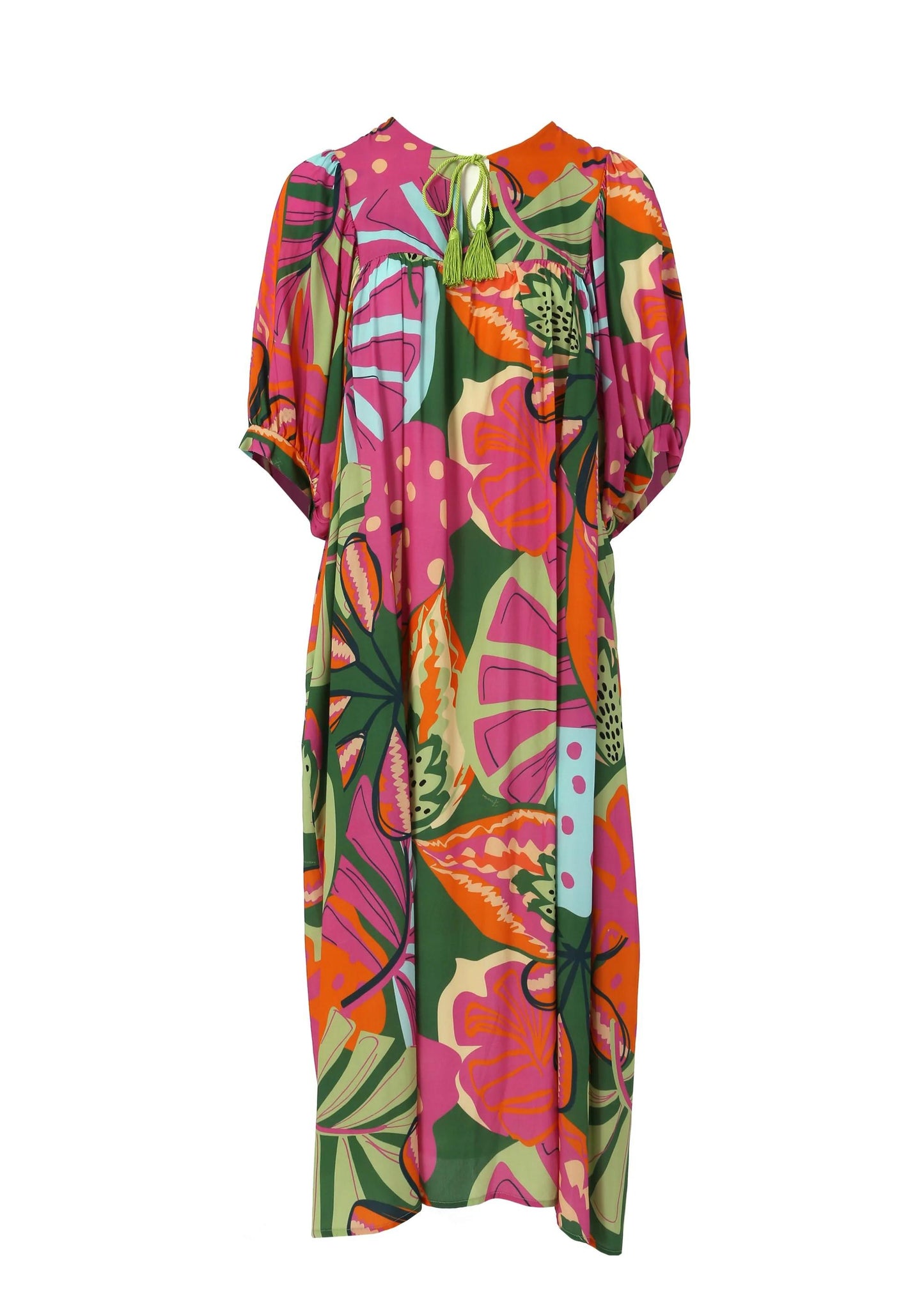 Fracomina Abito ampio fantasia tropicale FJ24SD3007W695N4 S44 Fracomina Easy chic 
