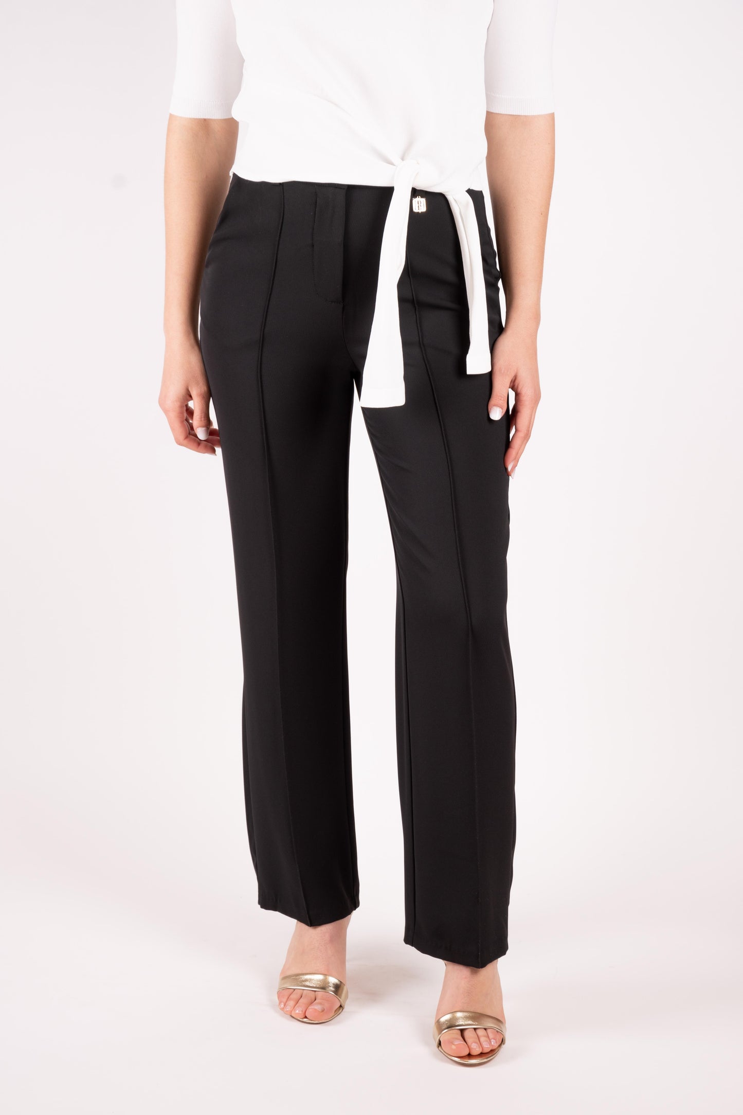 Fracomina Pantalone a sigaretta vita alta FR25SV4005W43601 053 Fracomina Preview 