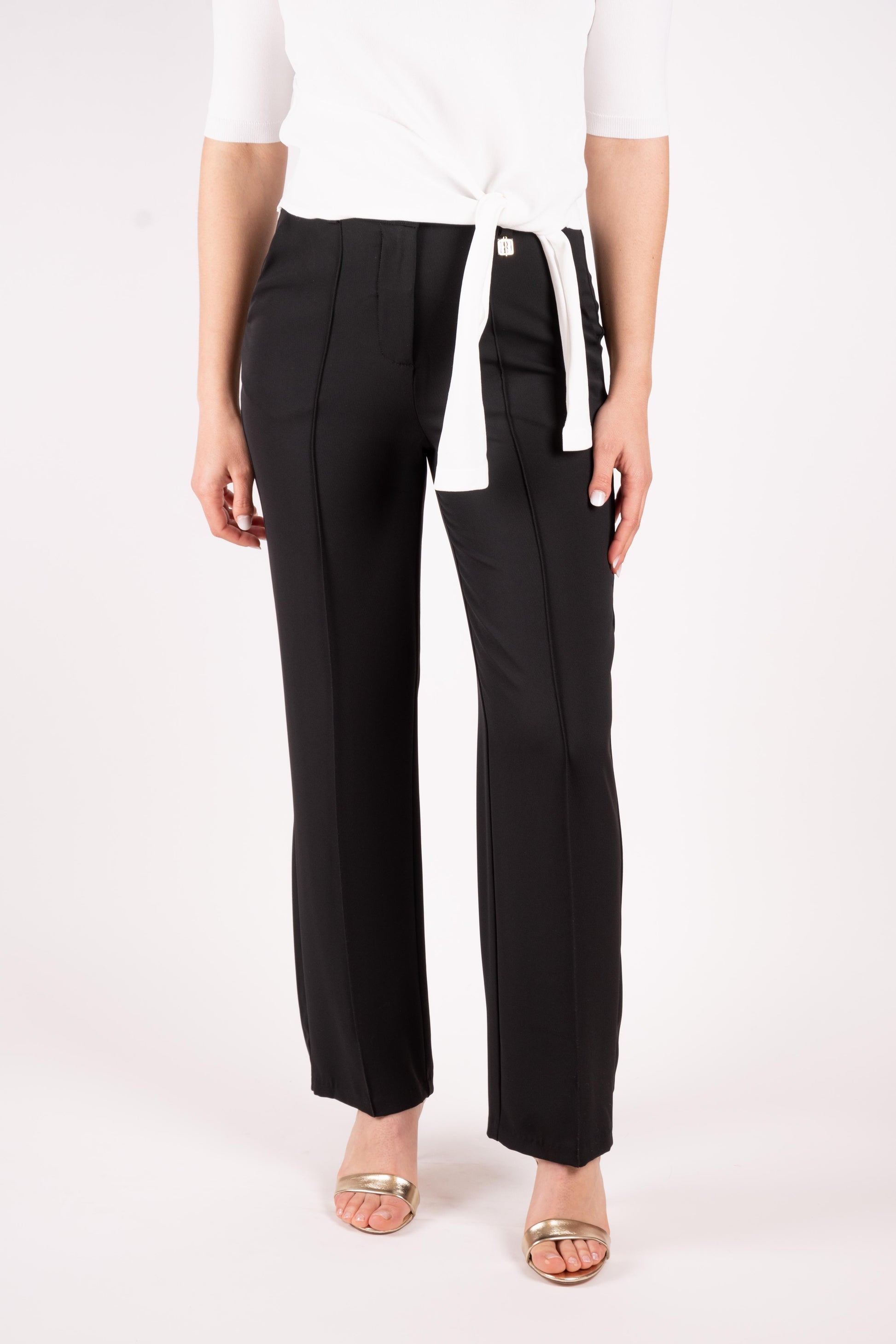 Fracomina Pantalone a sigaretta vita alta FR25SV4005W43601 053 Fracomina Preview 