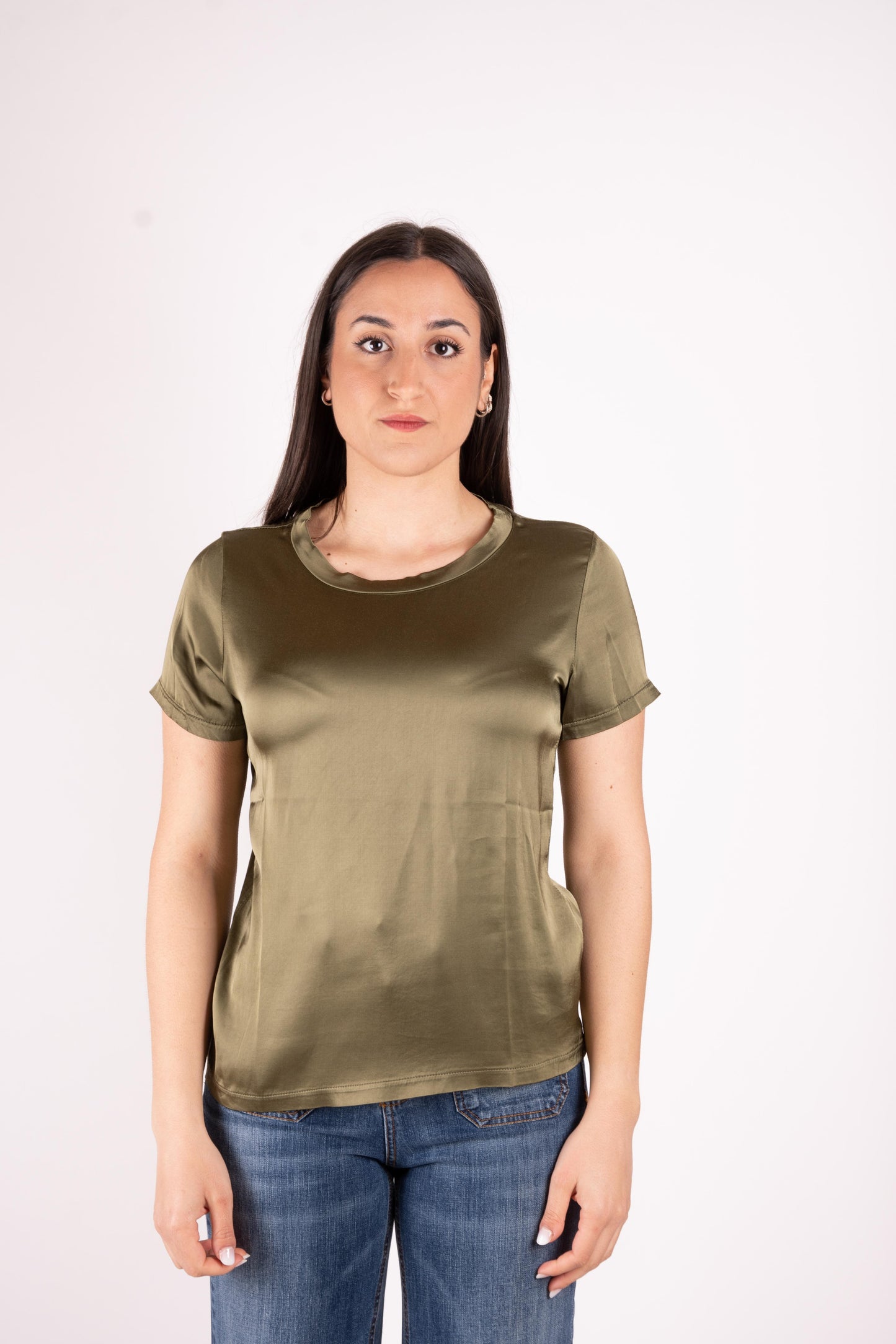 Susy Mix T-Shirt basic in raso FA705BU 01 Susy Mix 