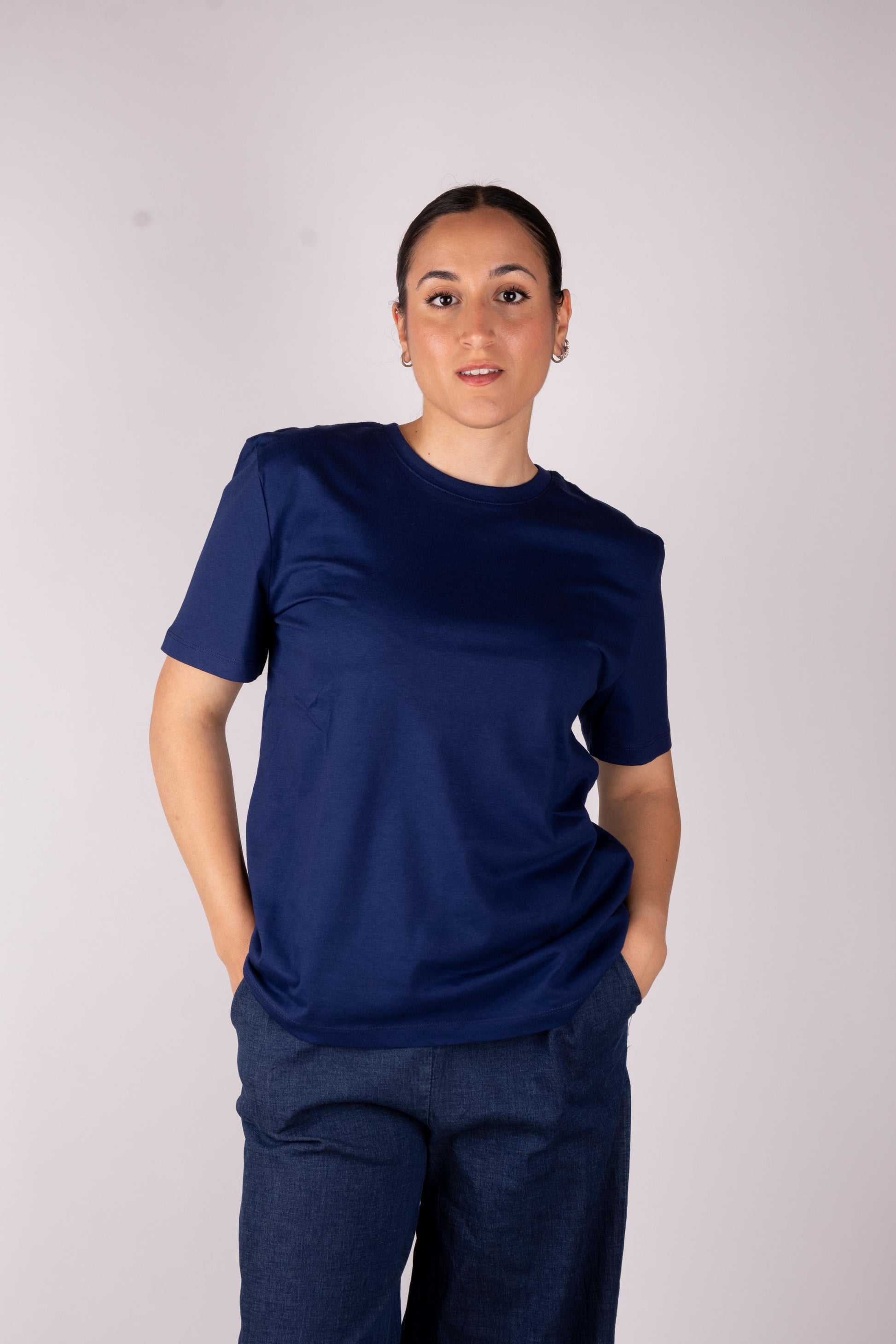 Lumina T-shirt basic cotone unito L8869 03 LUMINA 