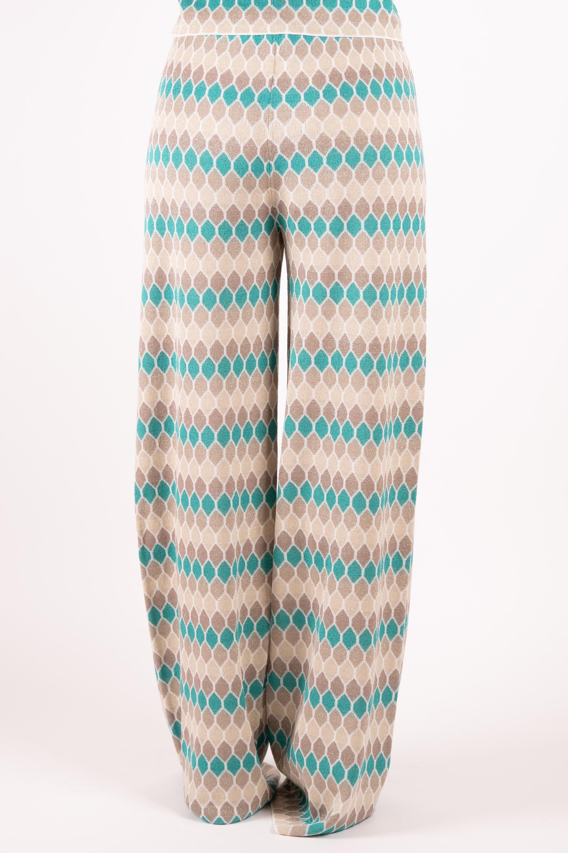 Fracomina Pantalone fantasia geometrica lurex FS25SV3011K414F8 210 Fracomina Main 