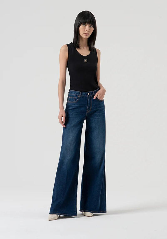 Fracomina Jeans Flare denim scuro FP25WV3015D46002 987 Fracomina Jeans 