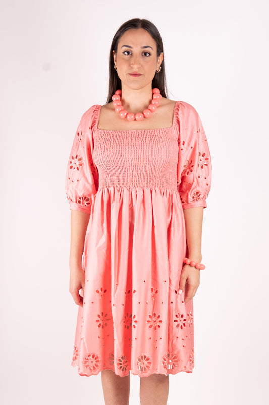 Fracomina Abito midi pizzo San Gallo FJ25SD1001W400E5 107 Fracomina Easy chic 