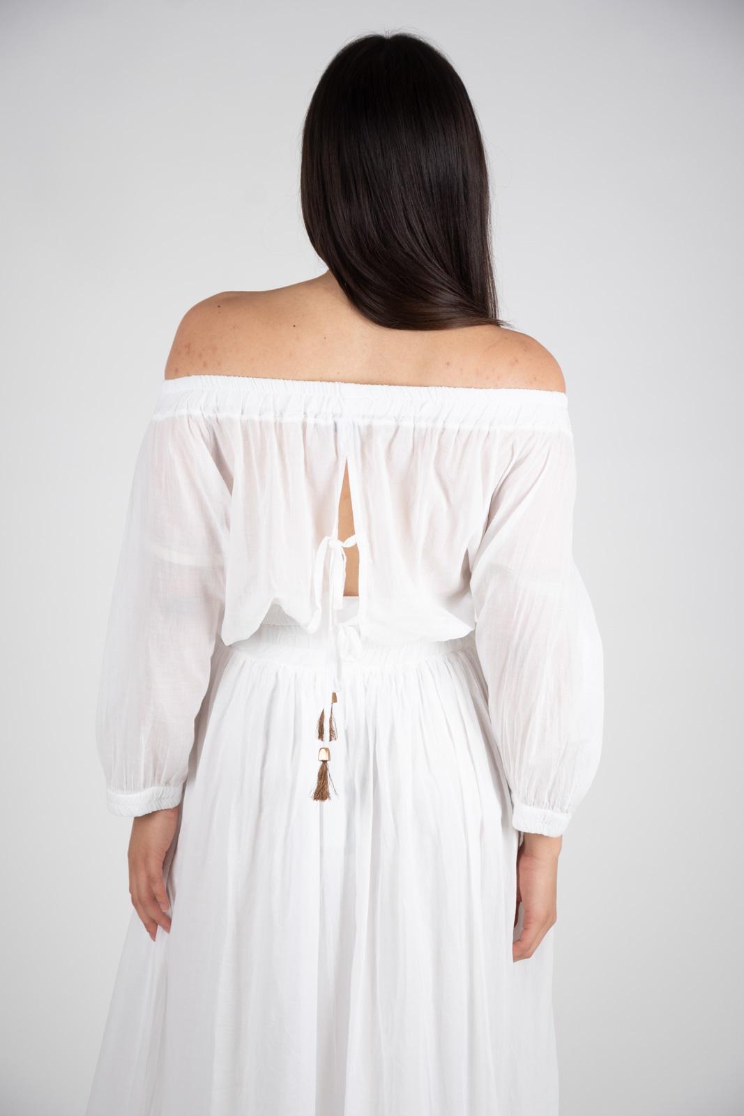 Le Streghe Blusa con arriciature e laccetti P24CA104N 06 Le streghe 
