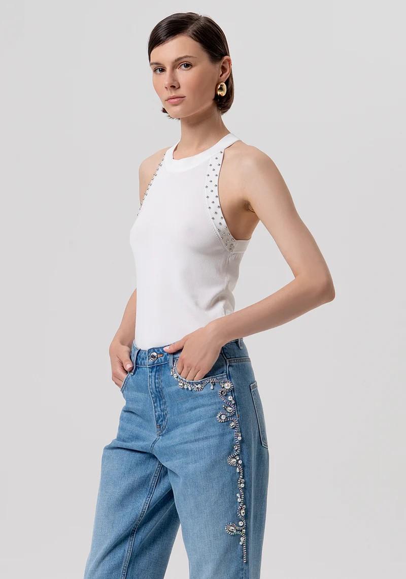 FRACOMINA JEANS CARROT MOM CON APPLICAIONE LUMINOSE FR26SVD005D419O1 437 Fracomina Preview 