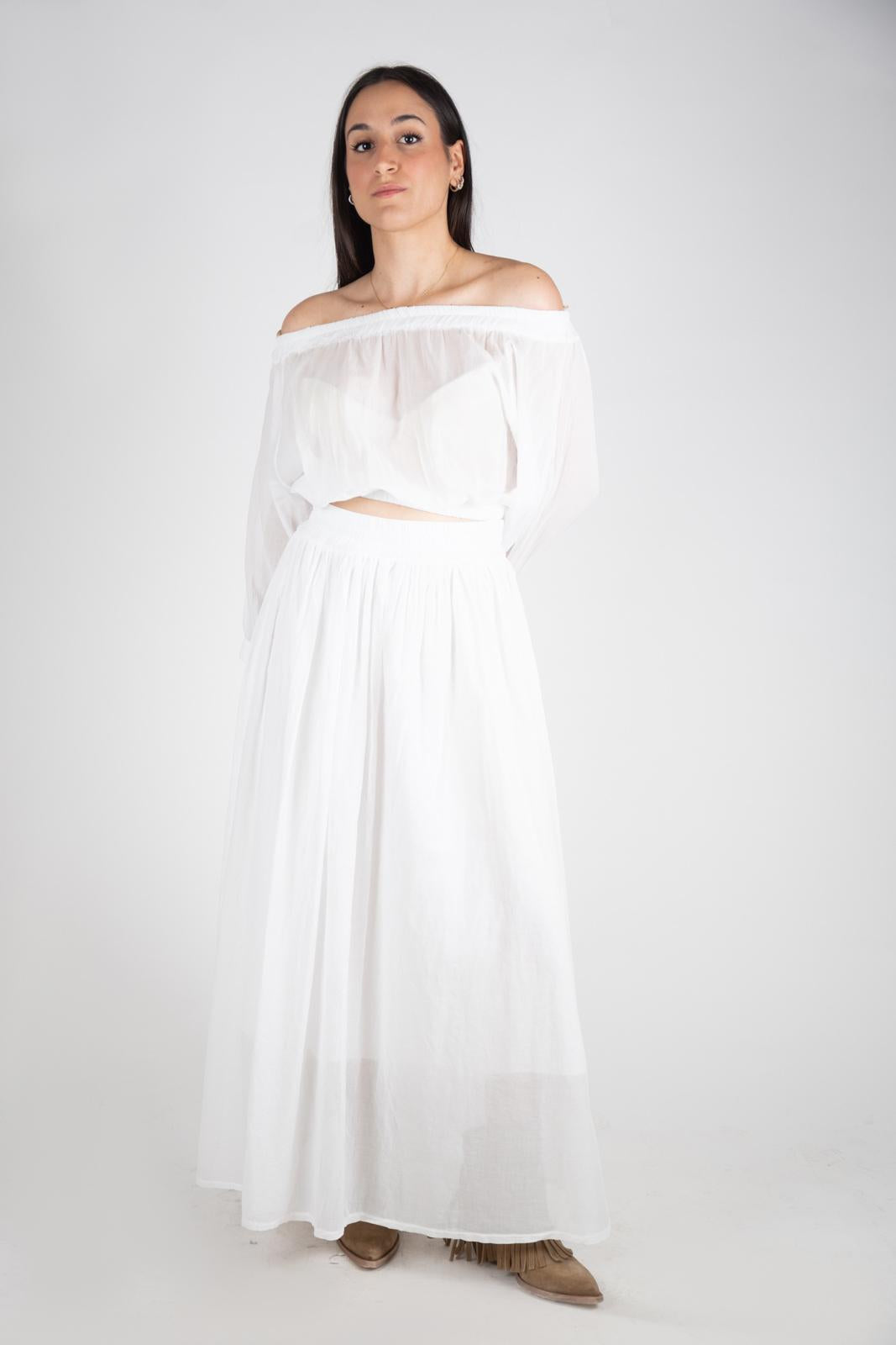 Le Streghe Blusa con arriciature e laccetti P24CA104N 06 Le streghe 
