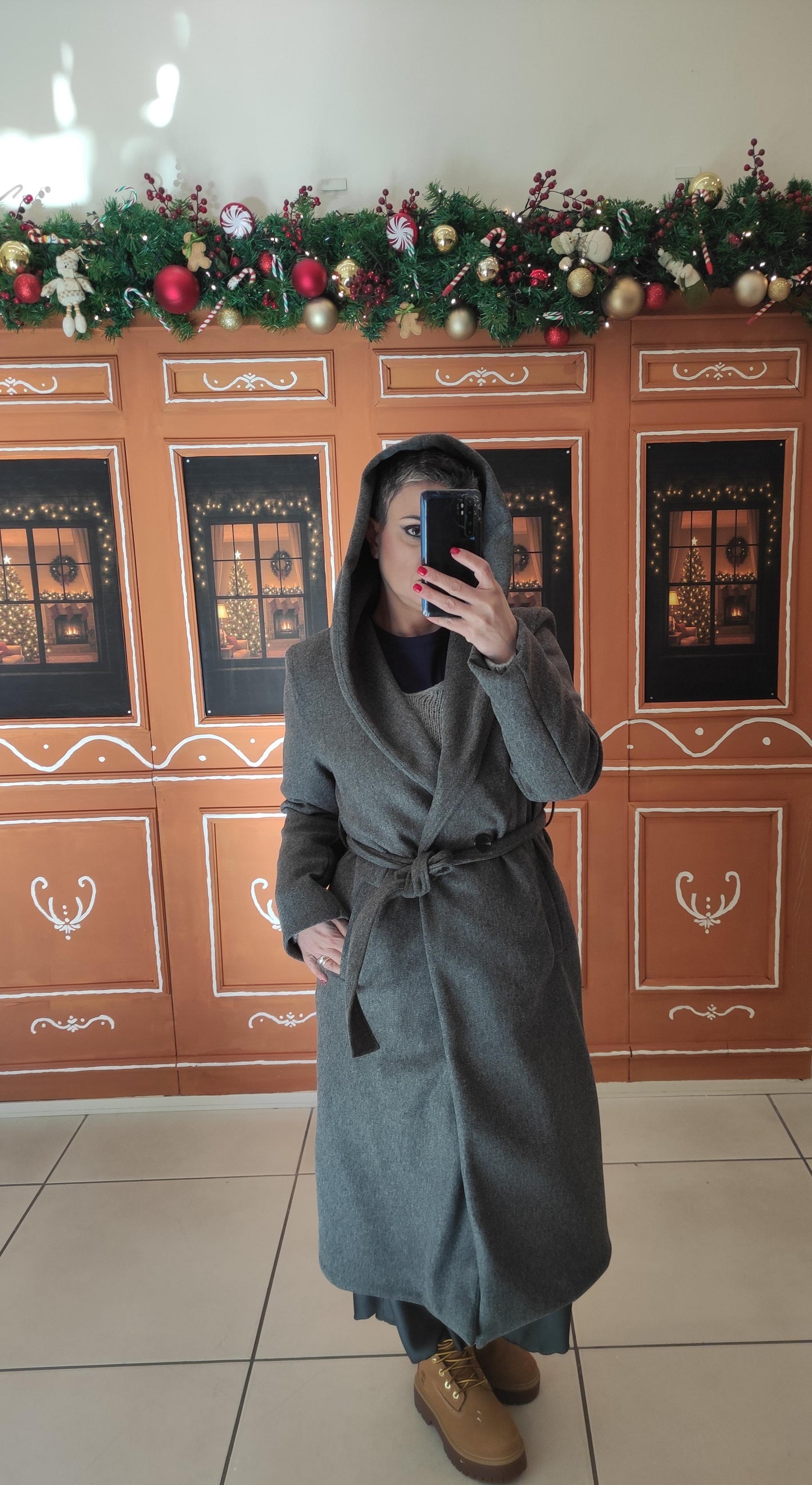 Chili Cappotto cinturato con cappuccio M12237 02 Chili 