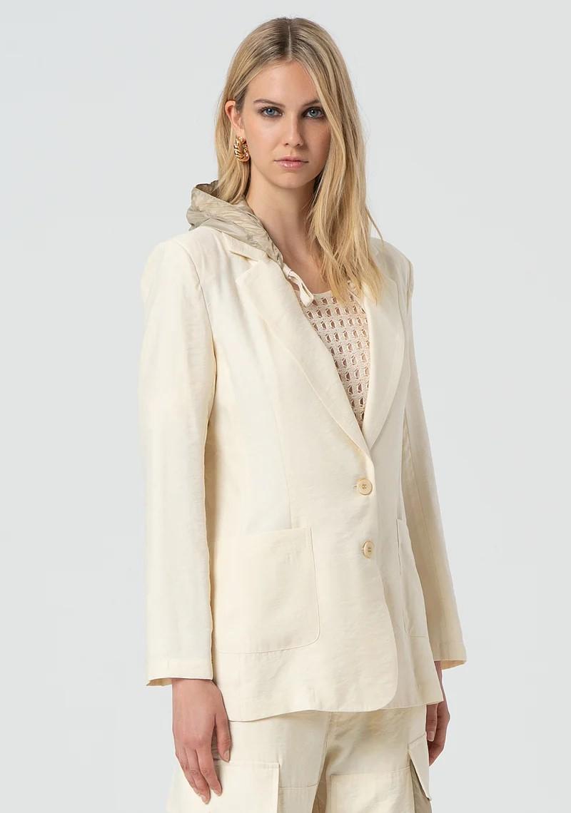 Fracomina Giacca con cappuccio a contrasto FJ25SJ3001W42601 B59 Fracomina Easy chic 