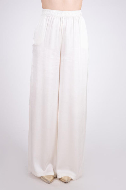 Le Streghe Pantalone palazzo in satin P24AN204N 06 Le streghe 