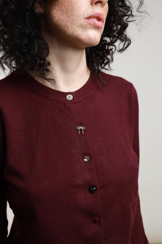 SUSYMIX CARDIGAN CROP MULTI BOTTONI GIOELLO 880125 01 Susy Mix 