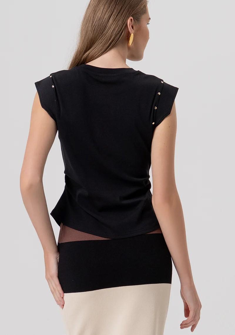 FRACOMINA T-SHIRT  MANICA AD ALETTA CON COLLANA FR26ST3026J40801 053 Fracomina Preview 