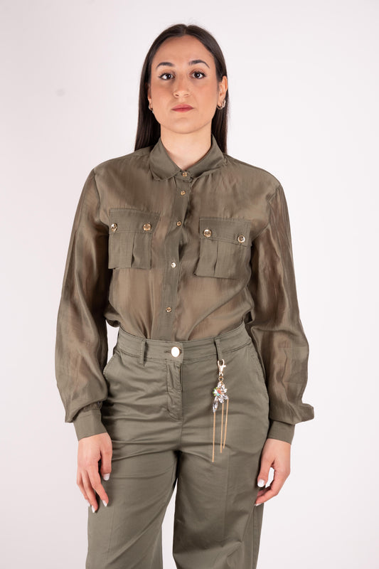 Fracomina Camicia maniche lunghe tasche FS25ST6014W78501 206 Fracomina Main 