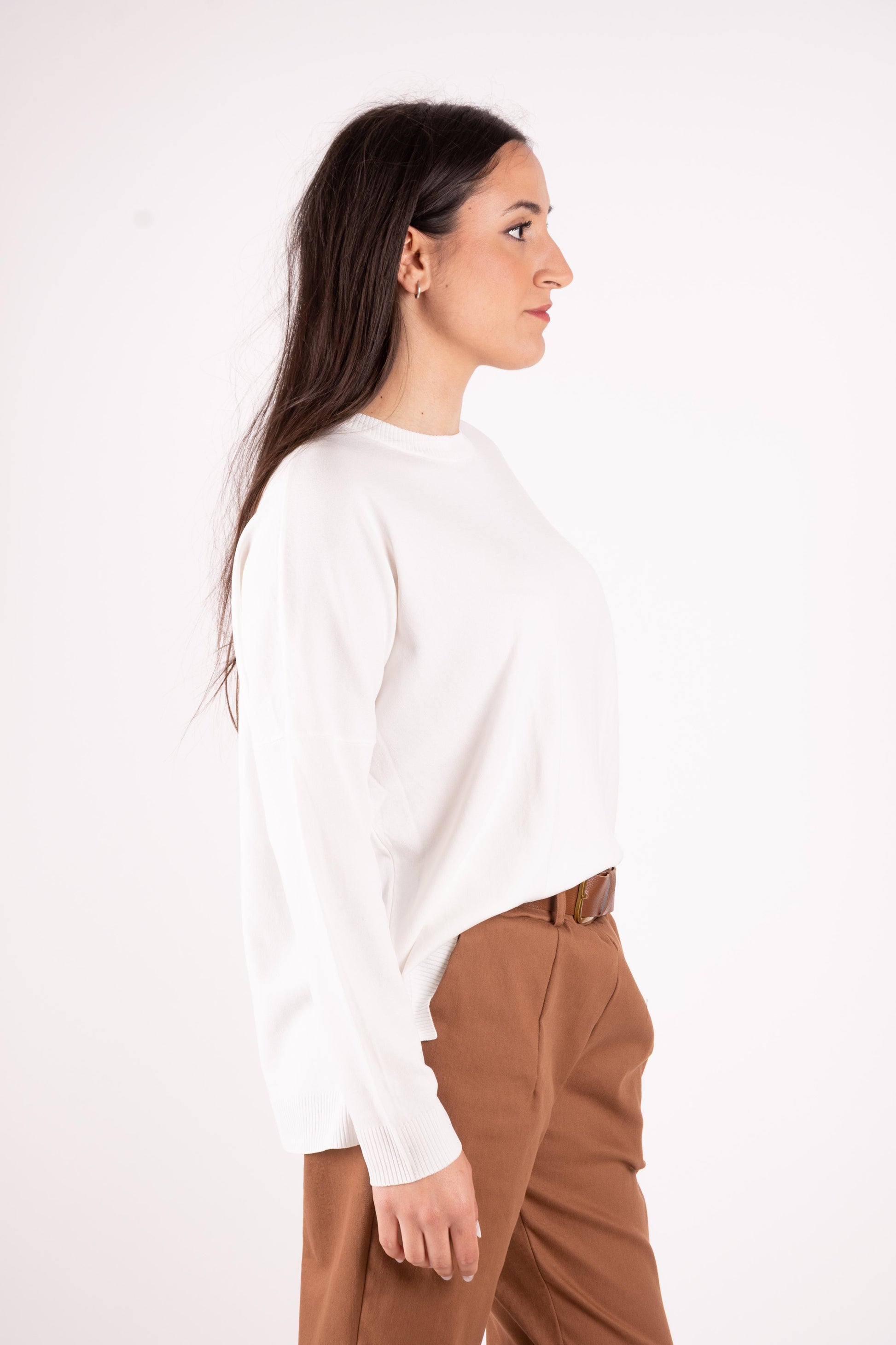 Susy Mix Maglia basic oversize girocollo K271 02 Susy Mix 