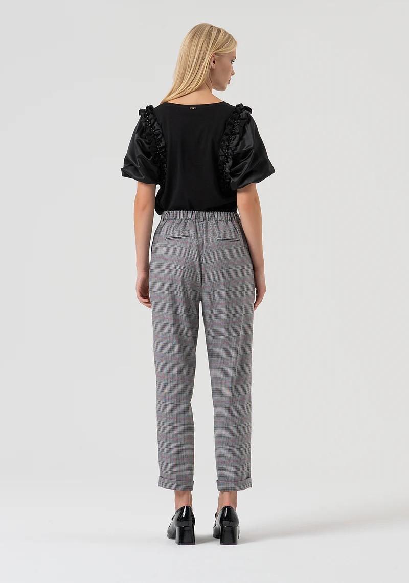 Fracomina Pantalone Jogger principe di galles FR25WV2001W45995 210 Fracomina Preview 
