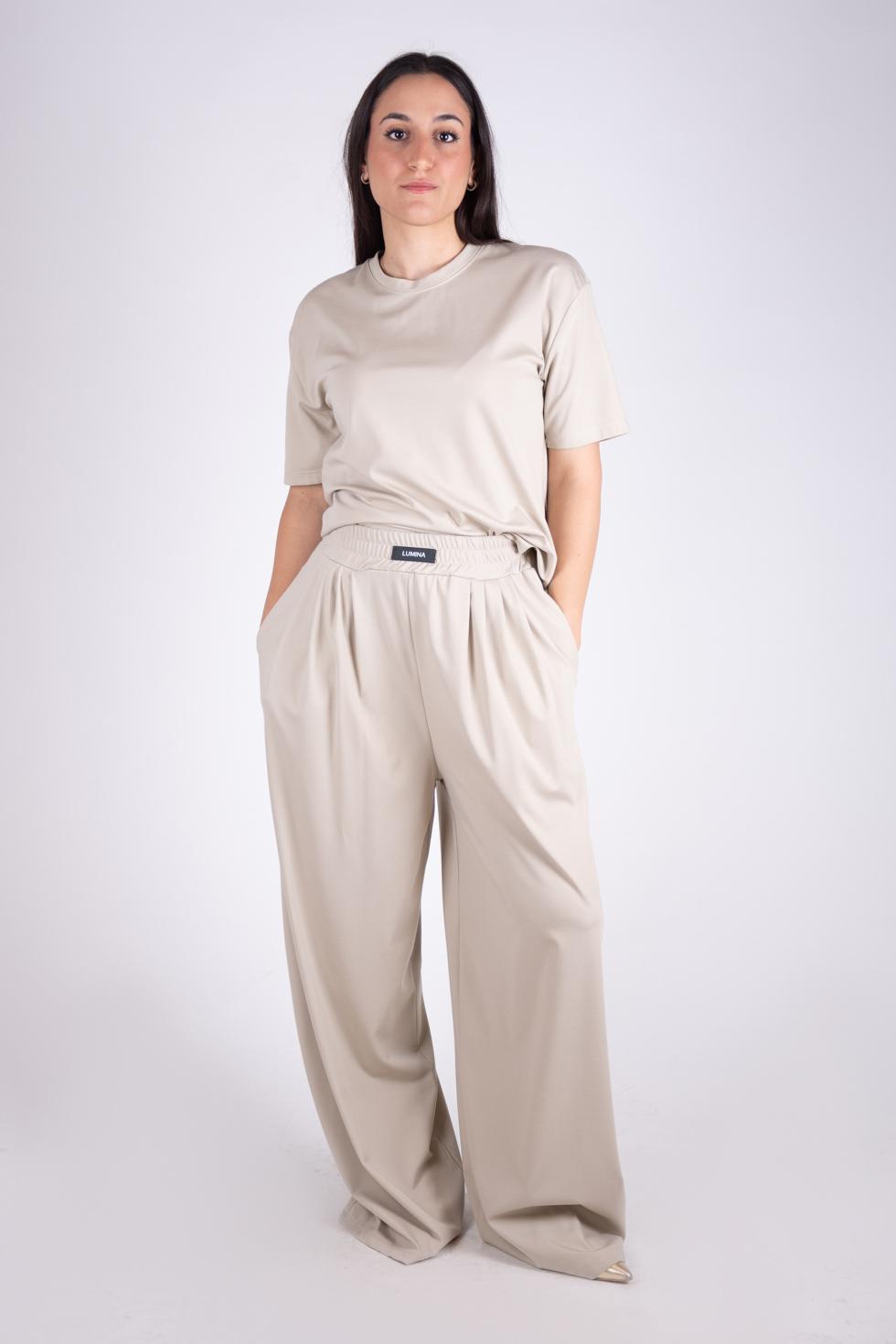 Lumina pantalone in jersey ampio LD0581 07 LUMINA 