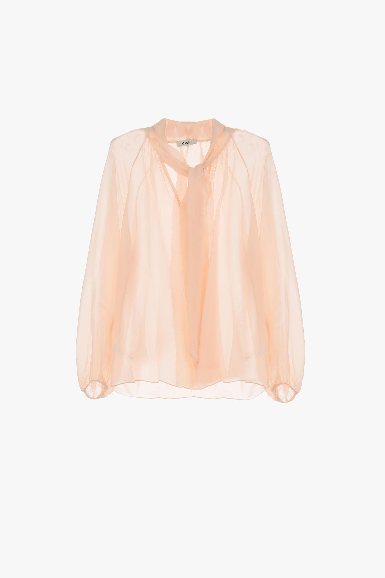 Dixie Camicia effetto trasparenza con fiocco CA207J021A 02 Dixie 
