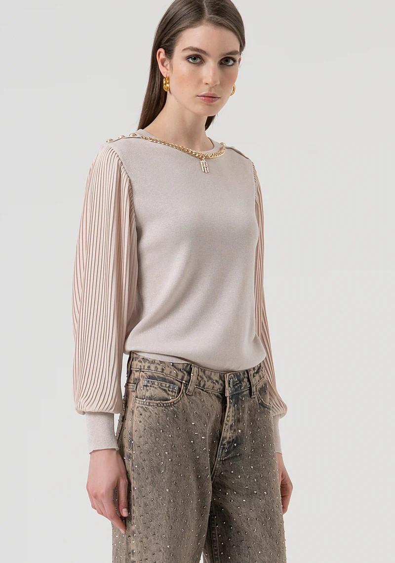 Fracomina Jeans lavaggio vintage con strass FR25WV2014D419R9 357 Fracomina Preview 