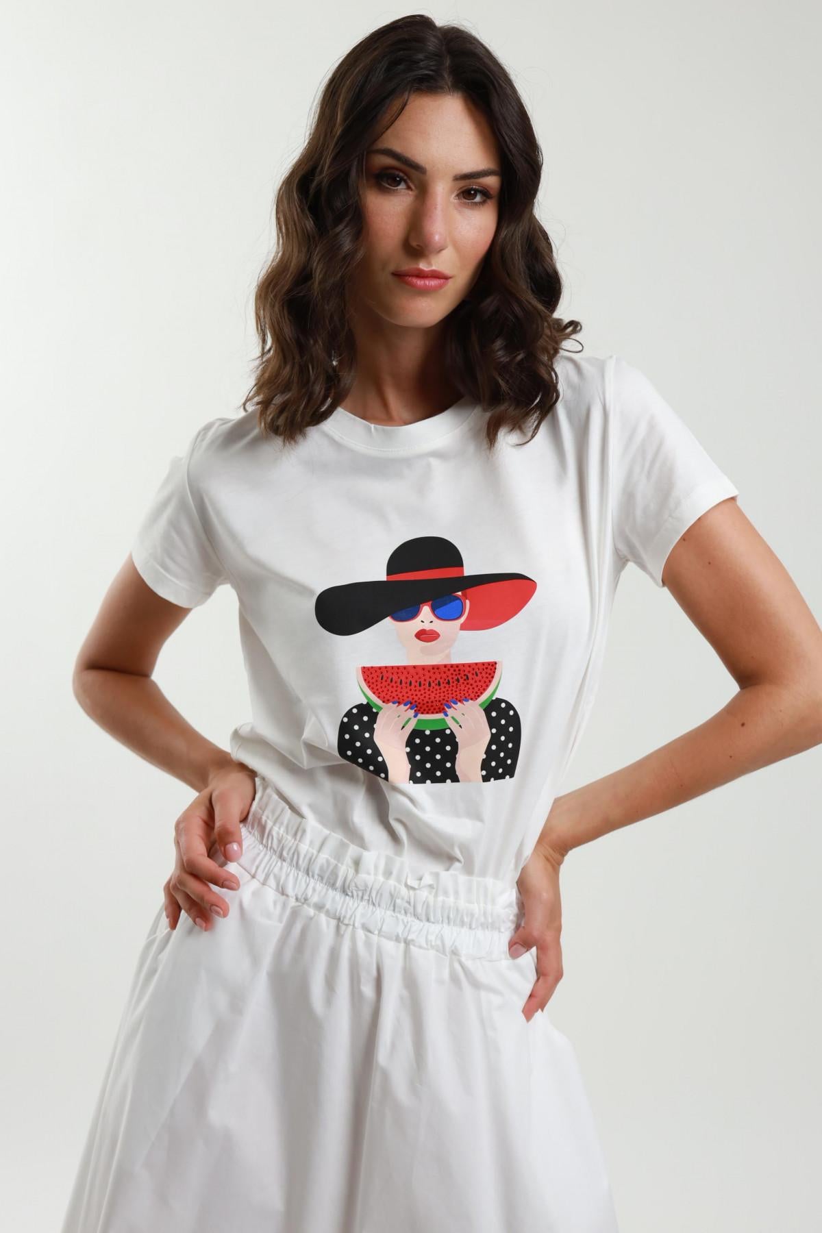 Susymix T-shirt anguria con strass 53881 01 Susy Mix 
