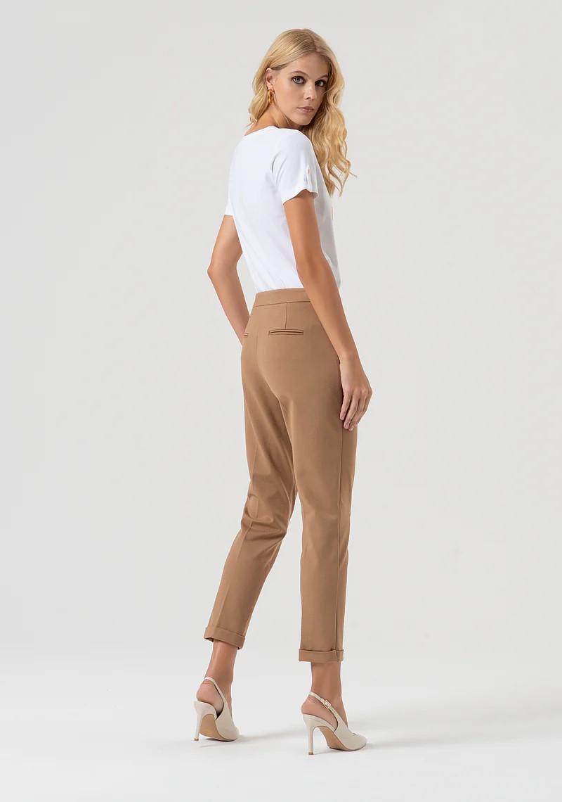 Fracomina Pantalone Chino slim con morsetto FR25WV4003W72701 093 Fracomina Preview 