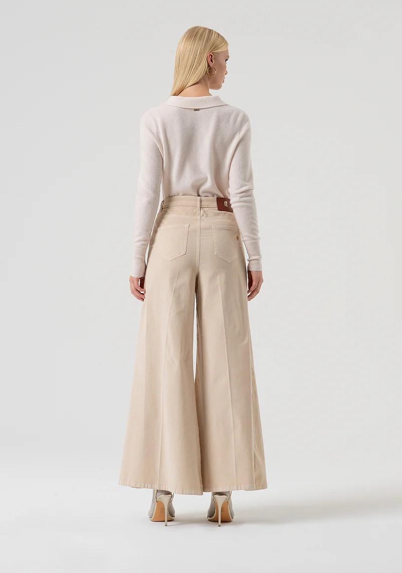 Fracomina Pantalone super flare in velluto 1000 righe FR25WV3014W56901 508 Fracomina Preview 